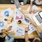 dining table person laptop