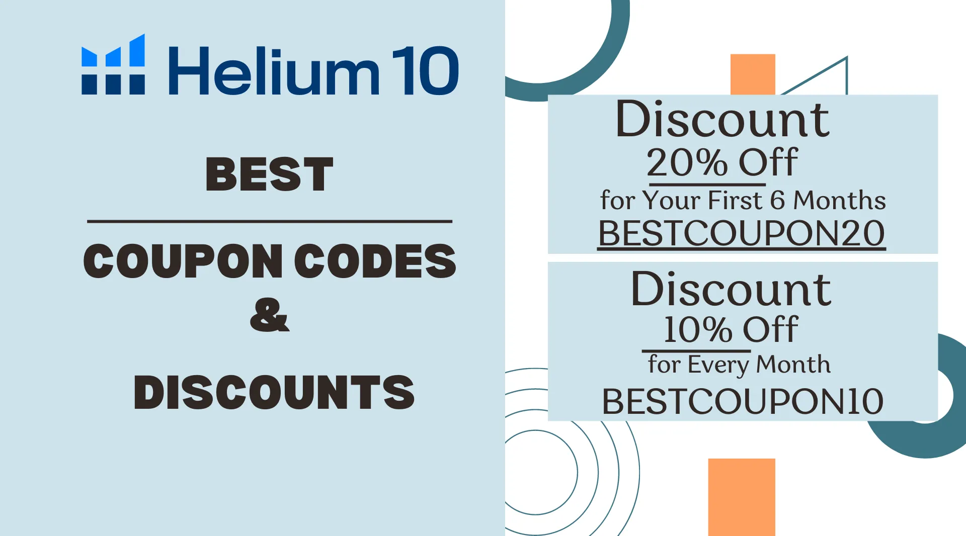 Helium 10 Coupon Codes 20 10 OFF