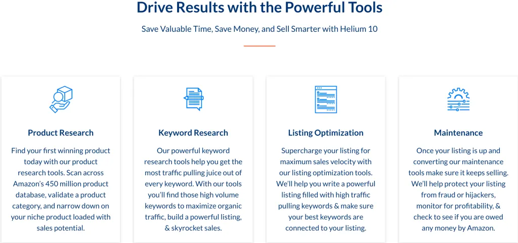 Helium 10 Drive Results Powerful Tools